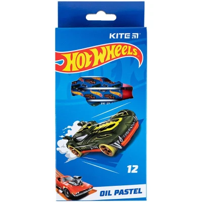Пастель масляна, 12 кольорів Hot Wheels HW24-071 Kite