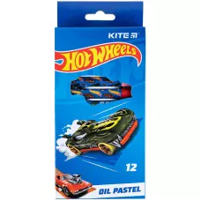 Пастель масляна, 12 кольорів Hot Wheels HW24-071 Kite