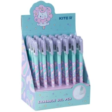 Ручка гелева "пиши-стирай", синя Rainbow Catcorn K24-068-02 Kite