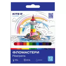 Фломастери, набiр 12 шт. Kite Classic K-447