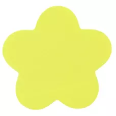 Папір з клейкою смужкою для записів "Квітка", 70*70мм, 50арк., 2443-05-A