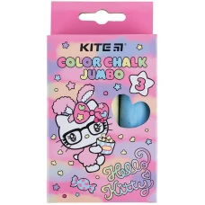 Крейда кольорова Jumbo, 3 кол. Hello Kitty HK24-077 Kite