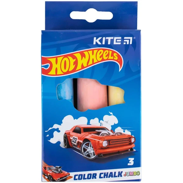 Крейда кольорова Jumbo, 3 кол. Hot Wheels HW24-077 Kite