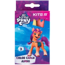 Крейда кольорова Jumbo, 3 кол. My Little Pony LP24-077 Kite