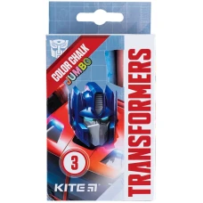 Крейда кольорова Jumbo, 3 кол. Transformers TF24-077 Kite