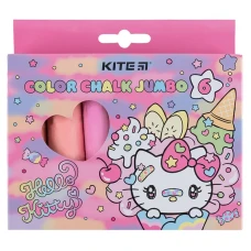 Крейда кольорова Jumbo, 6 кол. Hello Kitty HK24-073 Kite