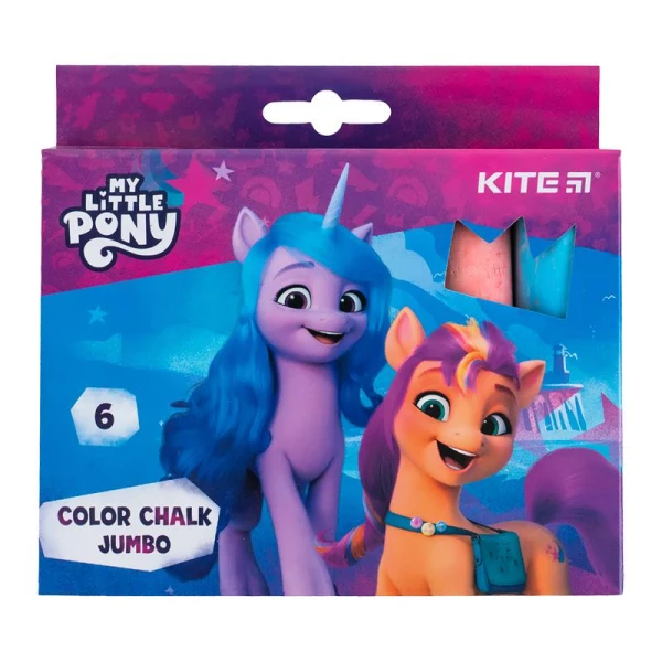 Крейда кольорова Jumbo, 6 кол. My Little Pony LP24-073 Kite