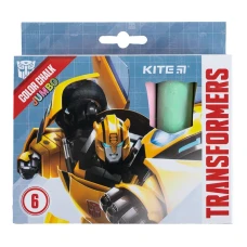 Крейда кольорова Jumbo, 6 кол. Transformers TF24-073 Kite