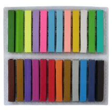 Пластилін "Чисті руки" 24кол., квадратн., ECO, 400гр., 7655C, Class
