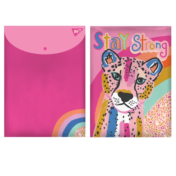 Папка-конверт на кнопці А4, "Pink Panther" 491881 YES