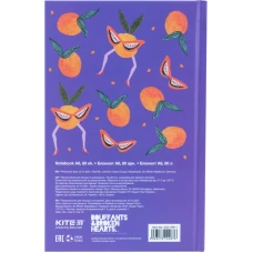 Книга записна А6, 80арк. кліт. тверда обкл. BBH K22-199-1 Kite