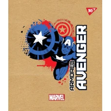 Зошит А5/18 арк лінія YES крафт, білила Avenger 765094