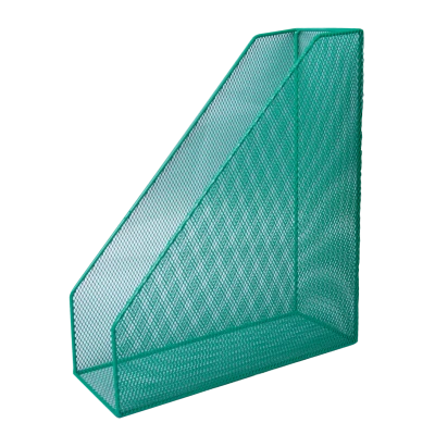 Лоток для паперів вертикальний 80x230x300мм, металевий, зелений BM.6260-04