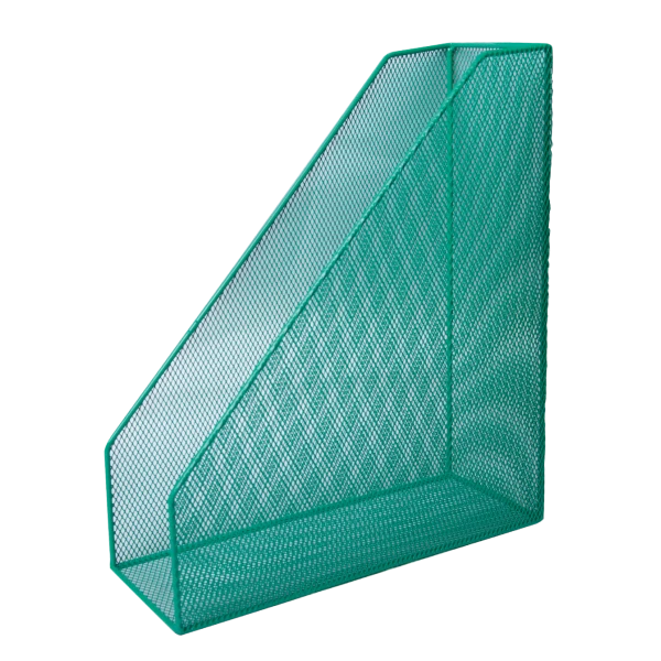 Лоток для паперів вертикальний 80x230x300мм, металевий, зелений BM.6260-04