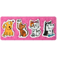 Закладки пластикові 4x20 шт, 35х50 мм, Pets, K22-479-5 Kite