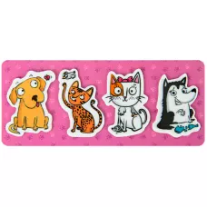 Закладки пластикові 4x20 шт, 35х50 мм, Pets, K22-479-5 Kite