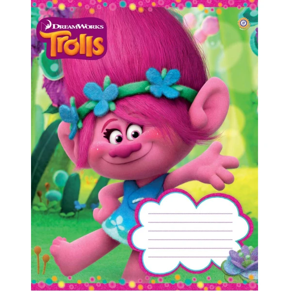 Зошит А5/12 арк лінія ЗУ Trolls color 794564