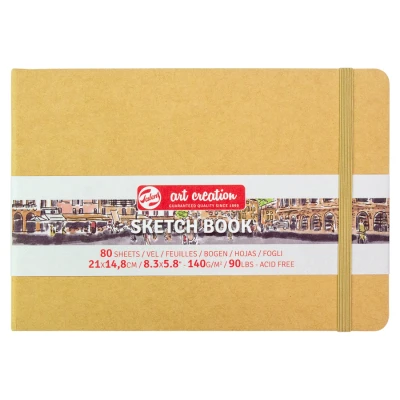 Блокнот для графіки Talens Art Creation 140г/м2, 21х14,8см, 80л, Kraft, Royal Talens