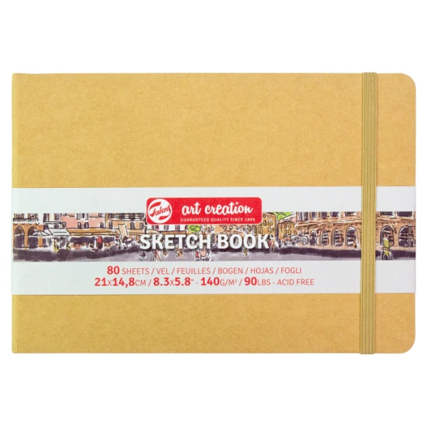 Блокнот для графіки Talens Art Creation 140г/м2, 21х14,8см, 80л, Kraft, Royal Talens