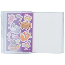 Блокнот силіконова обкладинка, 80 арк., Purple cats K22-462-2