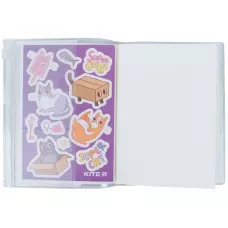Блокнот силіконова обкладинка, 80 арк., Purple cats K22-462-2