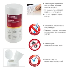 Серветки для орг.техніки вологі, 100 шт., D5301