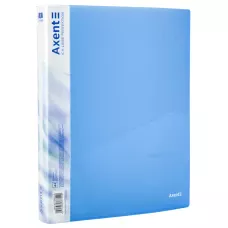 Папка на 4-х кільцях, 35 мм, прозора синя 1208-22-A