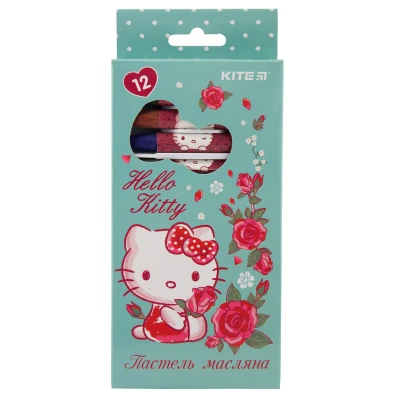 Пастель масляна, 12 кольорів Hello Kitty HK19-071 Kite