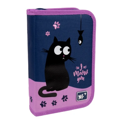 Пенал твердий YES одинарний з клапаном HP-03 Cats 533116
