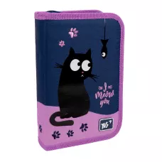 Пенал твердий YES одинарний з клапаном HP-03 Cats 533116