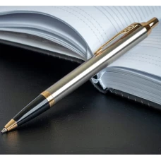 Ручка кулькова Parker IM Brushed Metal позол. кул. 22 232