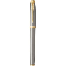 Набір ручок Parker IM Brushed Metal GT RB+BP (ролер + кулькова), позол.22 292b19