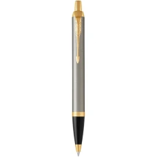 Набір ручок Parker IM Brushed Metal GT RB+BP (ролер + кулькова), позол.22 292b19
