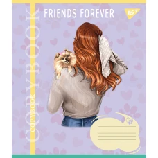 Зошит А5/18 арк лінія YES Friends forever, 766992