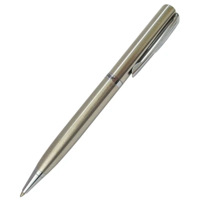 Ручка подарункова FlairP 1061 синій РШ Golden Eye сатин голд срiбн корпус