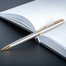 Ручка кулькова Parker SONNET Stainless Steel позол. кул. 84 132