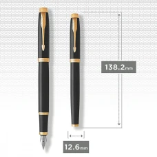 Набір ручок Parker IM Black GT FP+BP (перова + кулькова) позол. 22 092b19