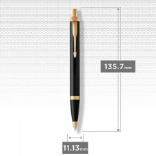 Набір ручок Parker IM Black GT FP+BP (перова + кулькова) позол. 22 092b19