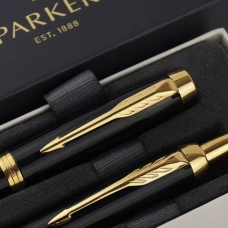 Набір ручок Parker IM Black GT FP+BP (перова + кулькова) позол. 22 092b19