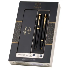 Набір ручок Parker IM Black GT FP+BP (перова + кулькова) позол. 22 092b19