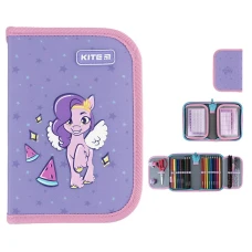 Пенал Kite 1 від., 2 відв., з наповненням LP24-622H My Little Pony