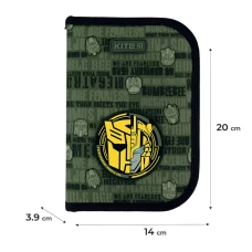 Пенал Kite 1 від., 2 відв., з наповненням TF24-622H Transformers