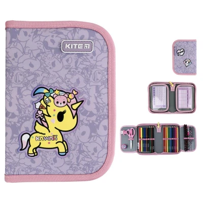 Пенал Kite 1 від., 2 відв., з наповненням TK24-622H tokidoki