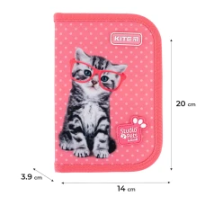 Пенал Kite 1 від., 2 відв., з наповненням SP24-622H-2 Studio Pets