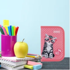 Пенал Kite 1 від., 2 відв., з наповненням SP24-622H-2 Studio Pets