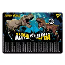 Підкладка пластикова Jurassic World. Таблиця множення, 492049, YES