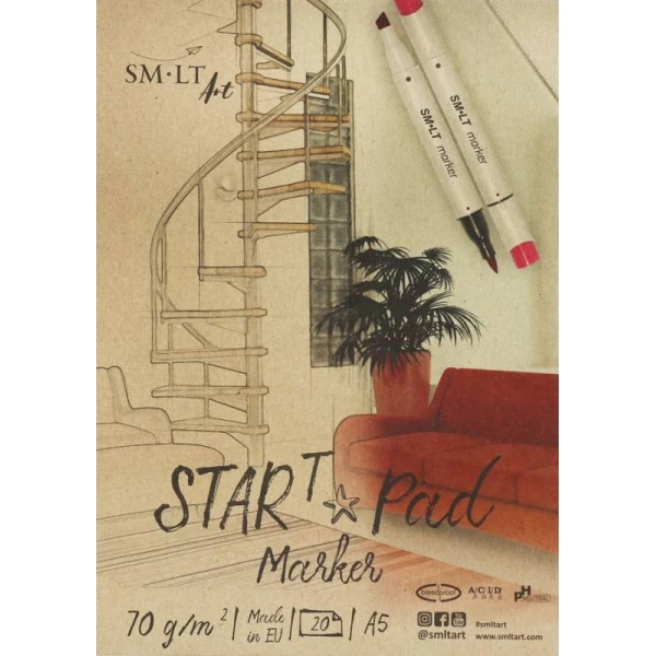 Склейка для маркерів STAR T А5, 70г/м2, 20л, Smiltainis