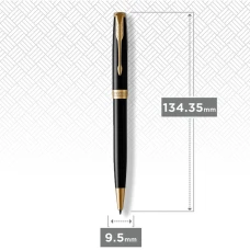 Ручка кулькова Parker SONNET 17 Black Lacquer позол. кул. 86 032