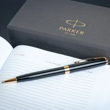 Ручка кулькова Parker SONNET 17 Black Lacquer позол. кул. 86 032