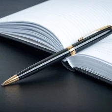 Ручка кулькова Parker SONNET 17 Black Lacquer позол. кул. 86 032